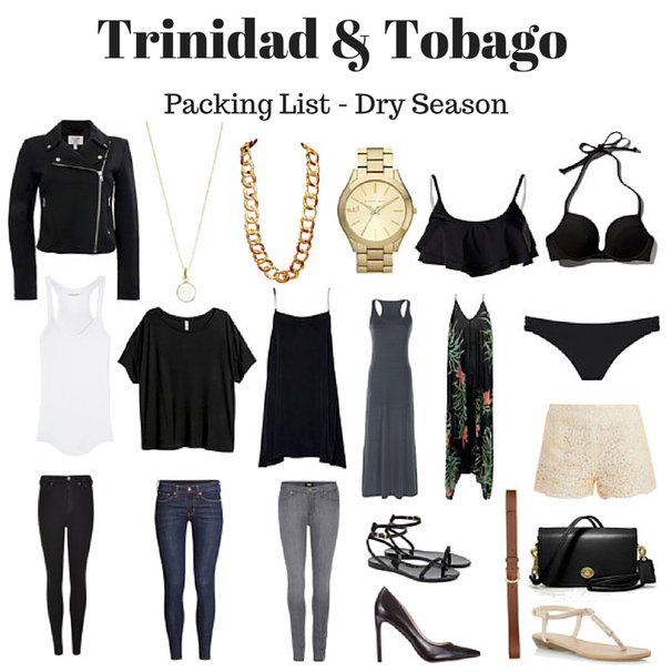 Images of clothing to pack when in Trinidad & Tobago in May